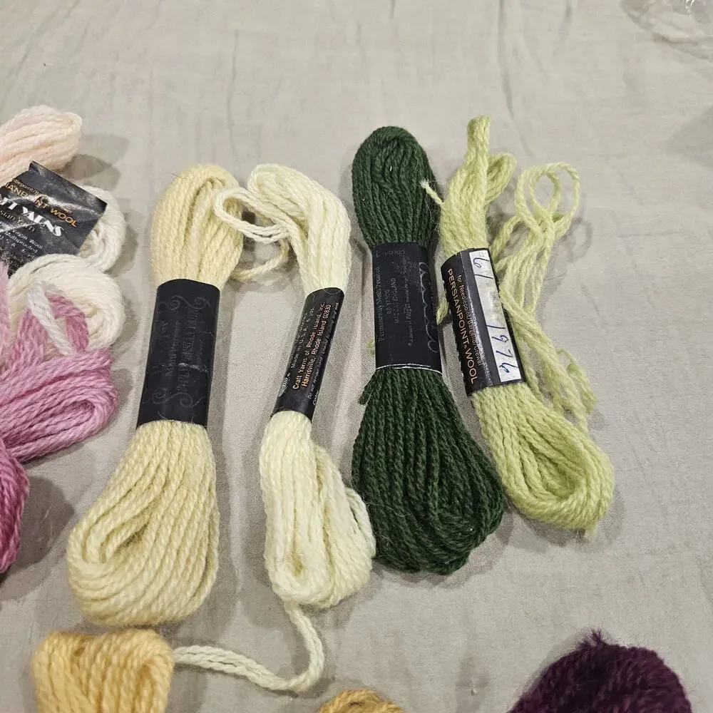 Lot of 26 Skeins of Persian Wool Yarn Needlepoint Vintage Fall Colors